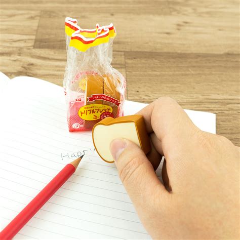 Round Top Bread Eraser Triple Bread