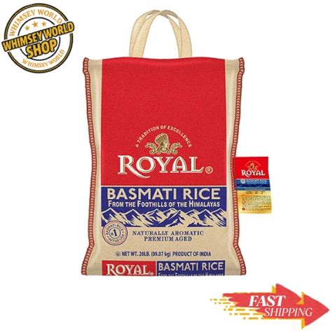 Royal Basmati Rice Long Rice Grain Natural 20 Lbs 26 11 Picclick Uk