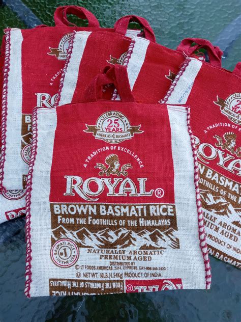 Royal Brown Basmati Rice Tote Bag Etsy