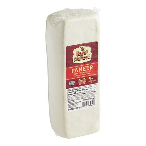 Royal Mahout Paneer Cheese 5 Lb 4 Case