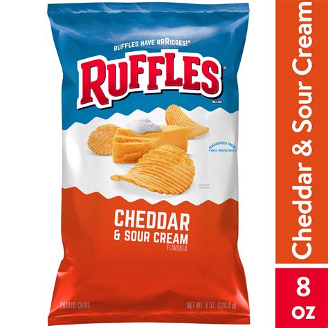 Ruffles Potato Chips Cheddar Sour Cream Flavored Smart Final
