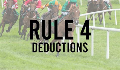 Rule 4 Deductions Horse Racing Rule 4 Calculator Rule 4 Deductions Horse Racing Rule 4 Calculator