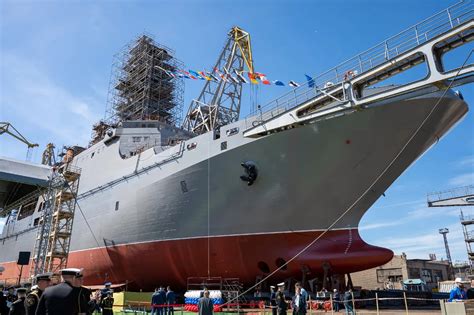 Russia Inaugurates Latest Ivan Gren Class Landing Ship Rfs Vladimir