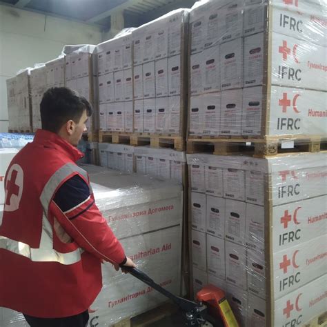 Russian Strike Destroys Red Cross Warehouse With Humanitarian Aid