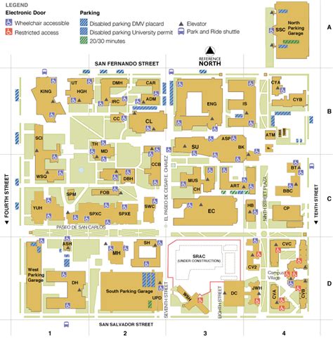 San Jose State University Campus Map Guide