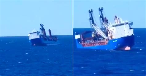 Sanctioned Russian Ship Sinks Off Spanish Coast Suspected Of Carrying Military Equipment From Syria