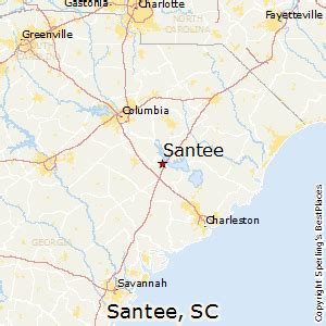 Santee South Carolina Street Map 4563790