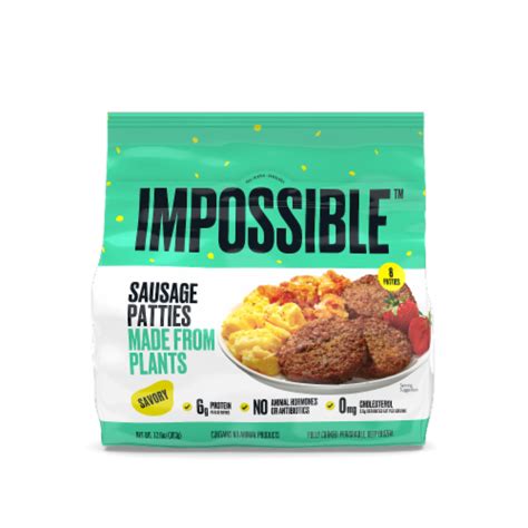Save On Impossible Savory Sausage Patties Made From Plants 8 Ct Order