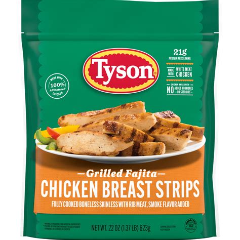 Save On Tyson Grilled Ready Chicken Breast Strips Fully Cooked Frozen Order Online Delivery Giant
