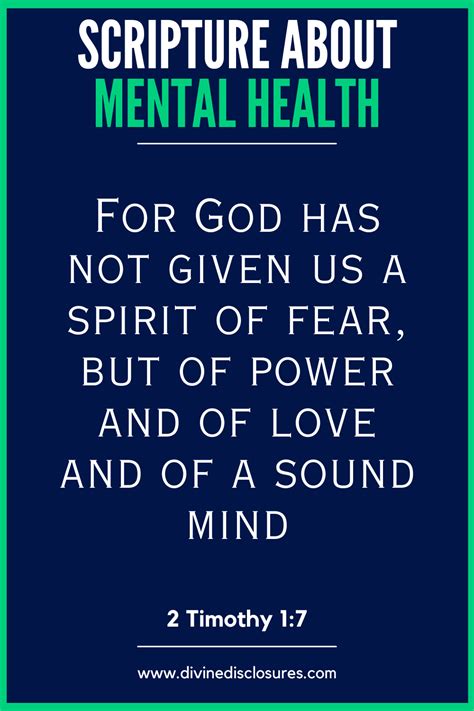 Scriptures On Mental Health