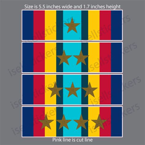 Sea Service Deployment Ribbon Pocket Square Navy Marine Corps