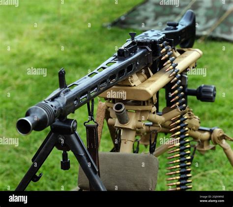Second World War Machine Gun Stock Photo Alamy