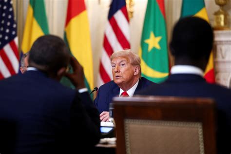 Senegal Gabon Liberia Trump Hosts Five African Leaders At White