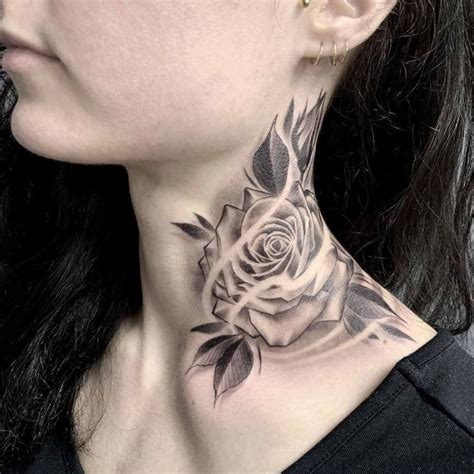 Side Neck Tattoo Designs Female