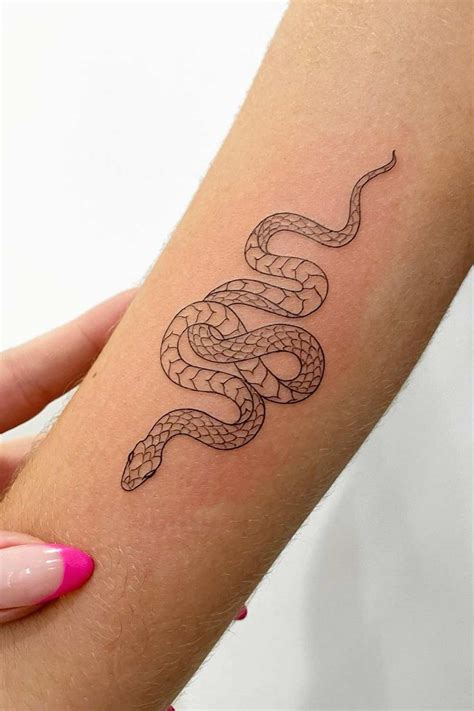 Simple Snake Tattoo Designs Forearm Tattoo Ideas