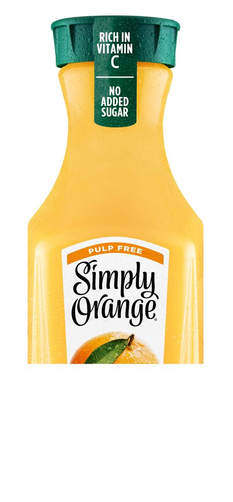 Simply Orange Pulp Free Orange Juice 12 Ct