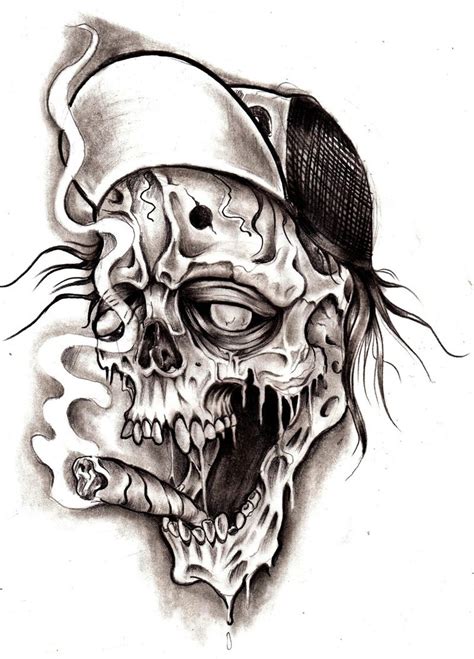 Skull Tattoo Drawing At Getdrawings Free Download