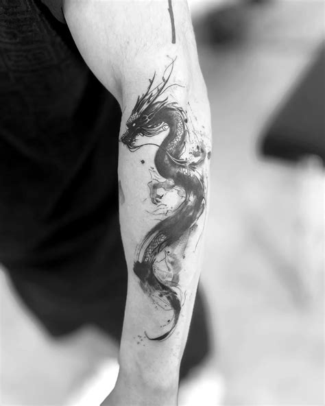 Small Chinese Dragon Tattoo Forearm Tattoo Ideas