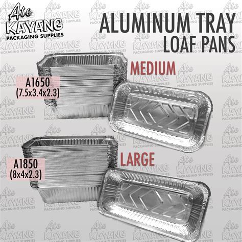 Small Sizes Aluminum Tray With Lid Aluminum Pan Loaf Pan Lazada Ph