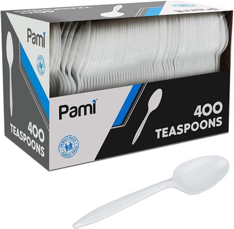 Snagshout Ply Amp Co Disposable Plastic Tea Spoons 400 Pack Medium