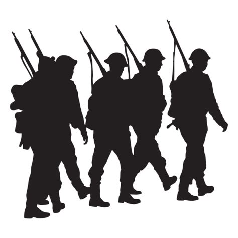 Soldiers Silhouette Png