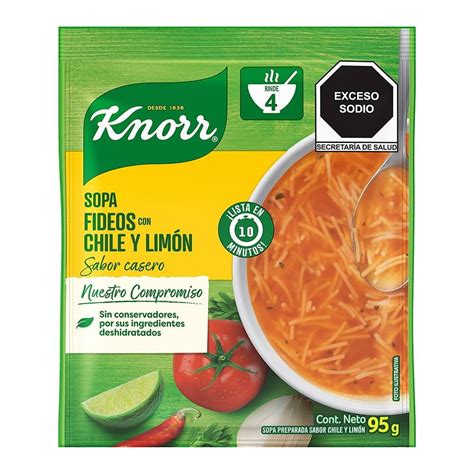 Sopa Knorr Fideos Con Pollo 95 G Bodega Aurrera Despensa A Tu Casa