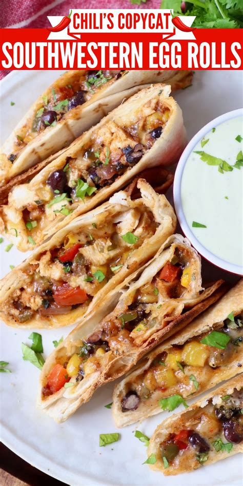 Southwestern Egg Rolls Baked Or Fried