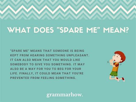 Unlock the True Spare Me Meaning: What It Really Means