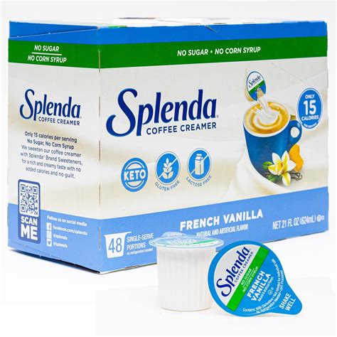 Splenda French Vanilla Coffee Creamer Cups Splenda