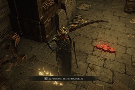 Spoilers Sir Ansbach Glowing Hand R Eldenring