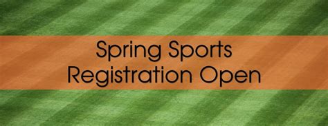 Spring Athletic Registration Amp Tryout Information Minooka Community