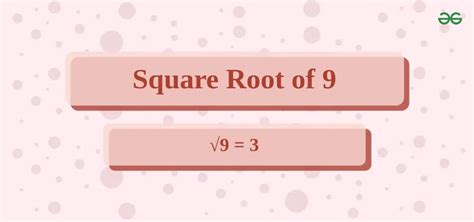 Discover the Simple Solution to the Square Root of 9