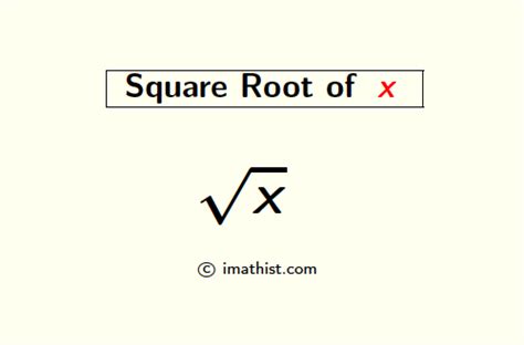 Square Root Of X Definition Symbol Graph Properties Derivative