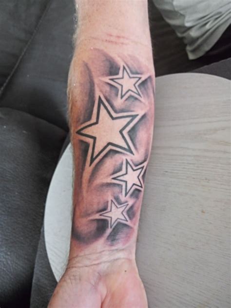 Star Tattoos For Men On Forearm