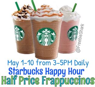 Starbucks Frappuccinos Are Half Price Today After 3 Pm