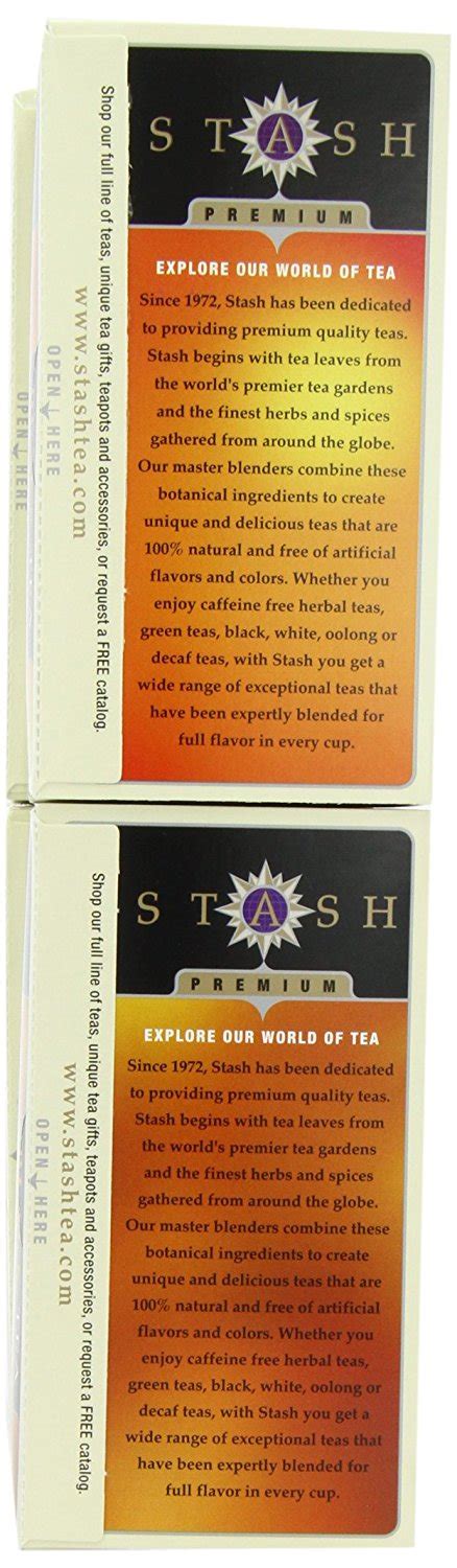Stash Tea Black Tea Six Flavor Assortment 18 20 Count Tea Bags In Foil