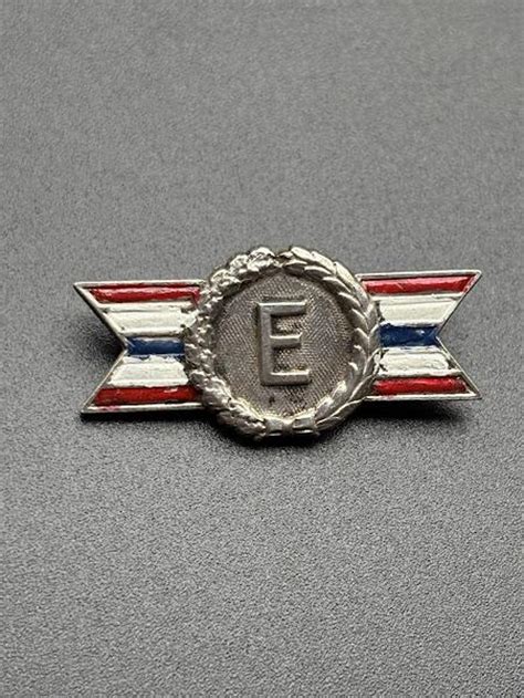 Sterling And Enamel Us Navy Wwii Award E For Production Pin For Sale At Ruby Lane