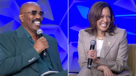 Steve Harvey Defends Giving Kamala Harris Easy Questions To Help Admin