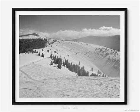 Sun Up Bowl Sleepy Time Road At Vail Ski Resort Vail Colorado Black And White Fine Art Photography Print Wall Art Etsy