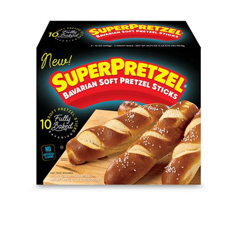 Superpretzel Bavarian Soft Pretzel Sticks 24 75 Oz 10 Count Frozen