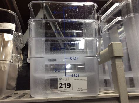 Sysco 12 Quart Clear Food Container Vision Equipment Sysco 12 Quart Clear Food Container Vision Equipment