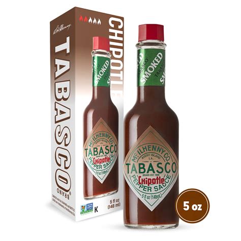 Tabasco 5 Fl Oz Chipotle Pepper Hot Sauce Prime Restaurant Supply