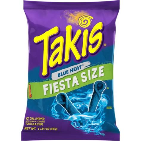 Takis Blue Heat Hot Chili Pepper Tortilla Chips 4Oz Delivered In As