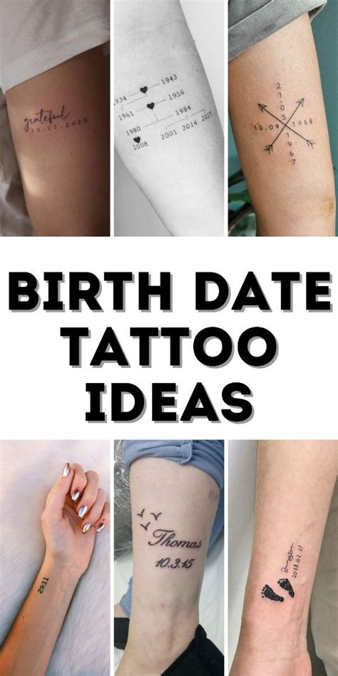 Tattoo Ideas Date Of Birth