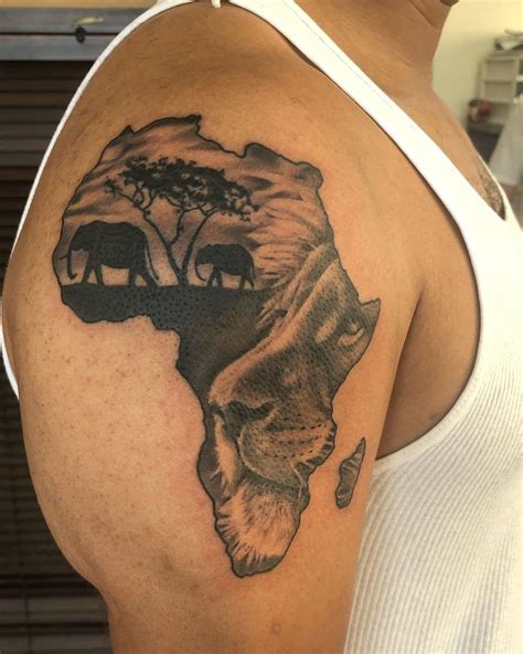 Tattoo Map Of Africa
