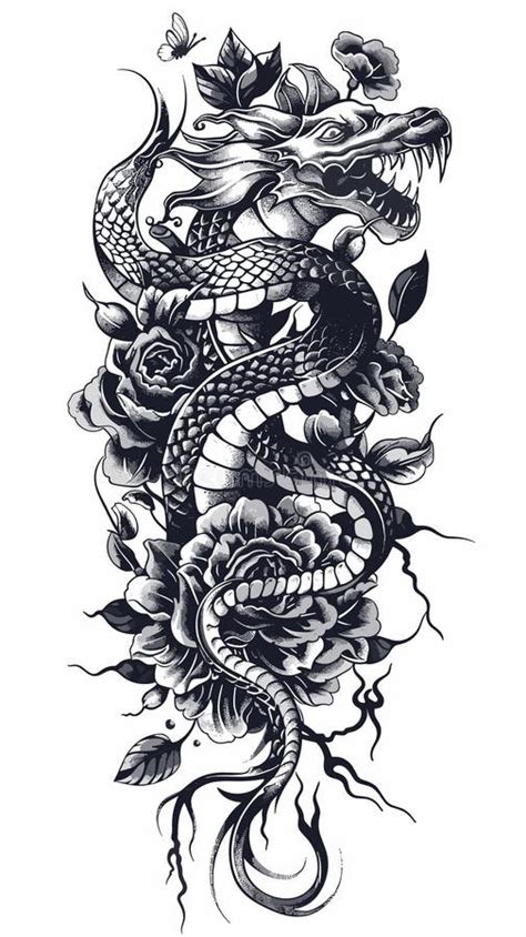 Tatuaje De Drag N Con Flores