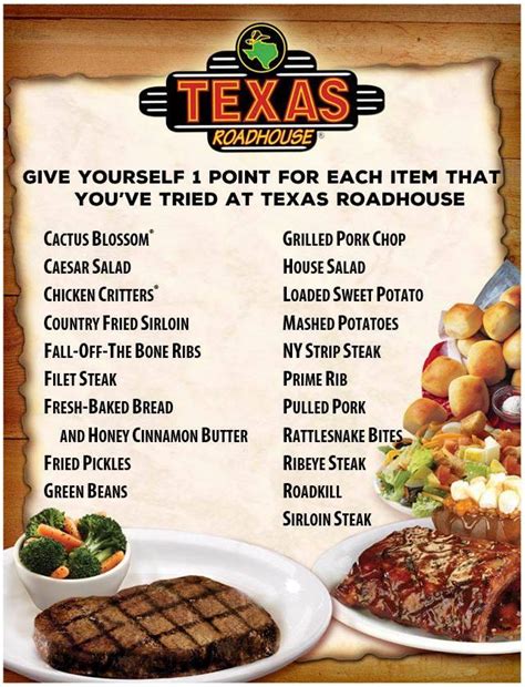 Texas Roadhouse In Bowie Restaurant Menu And Reviews