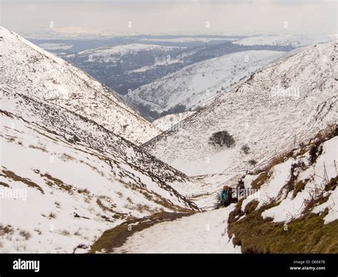 The Carding Mill Valley In Church Stretton During Unseasonal Cold Weather In Late March Shropshire Uk Stock Photo Alamy