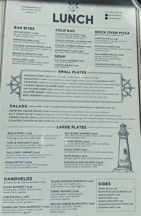 The Hampton Social Naples North Naples Menu Prices Restaurant Reviews Order Online Food Delivery Tripadvisor