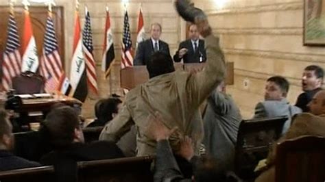 The Journalist Who Threw Shoes At George W Bush Middle East Monitor The Journalist Who Threw Shoes At George W Bush Middle East Monitor